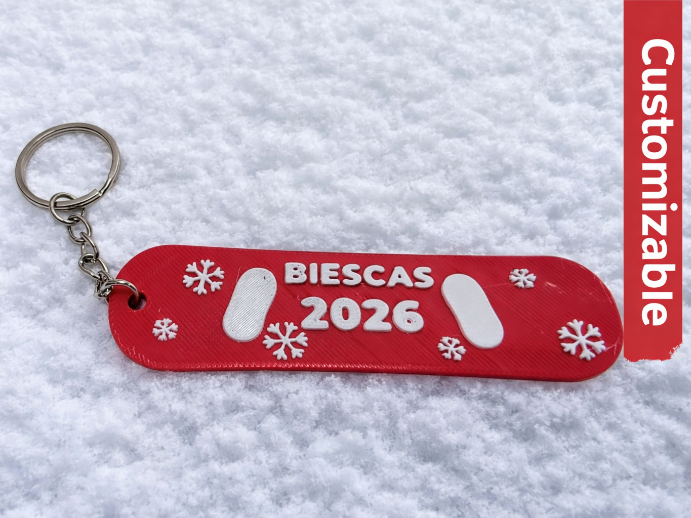 Snowboard Keychain | Multicolor AMS | Easy Print