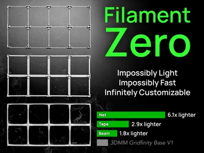 Filament Zero Gridfinity Baseplates