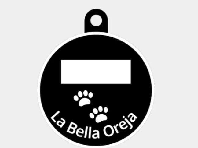 Medalla collar nombre perro