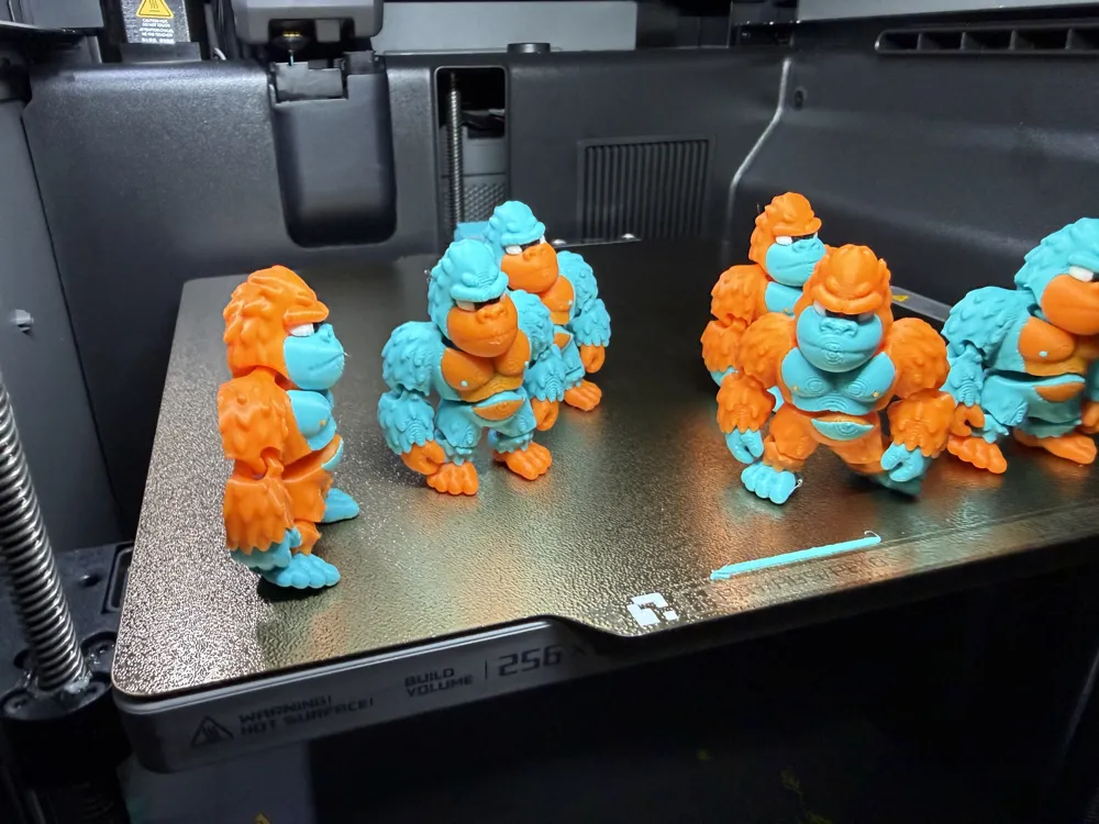 Flexi Mini Gorilla Figure - Miniatures - PLA - 3D printed product - фото 3