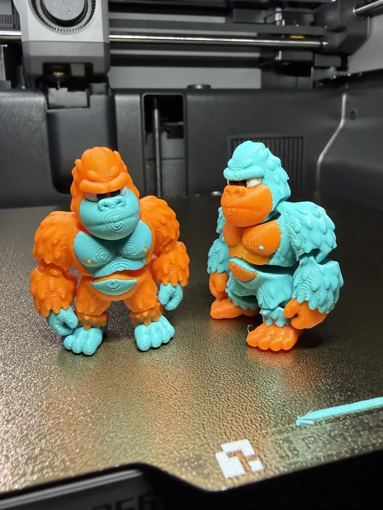 Flexi Mini Gorilla Figure - Miniatures - PLA - 3D printed product - фото 5