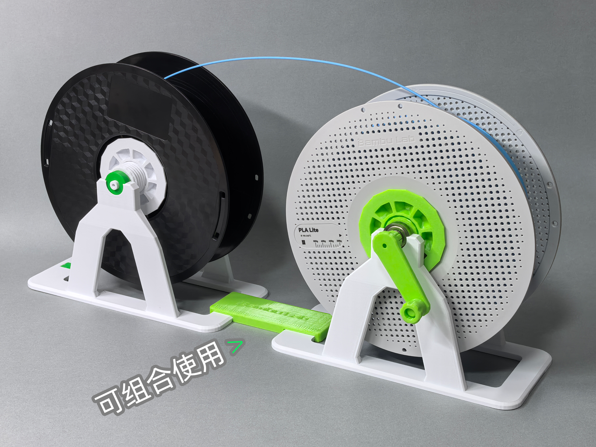 Miniatura 2 do modelo 3D 卷料架，送料架：阻力小极丝滑！二合一侧面供料支架