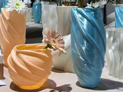 Vase wrapped in gauze