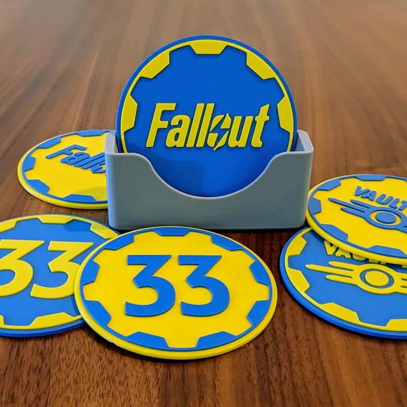 Fallout TV show coasters