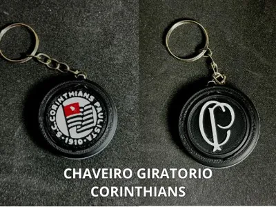 CORINTHIANS ROTATING KEYCHAIN
