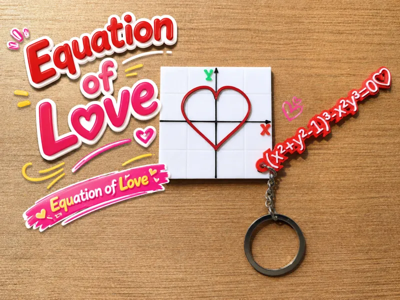 The equation of love (key chain)