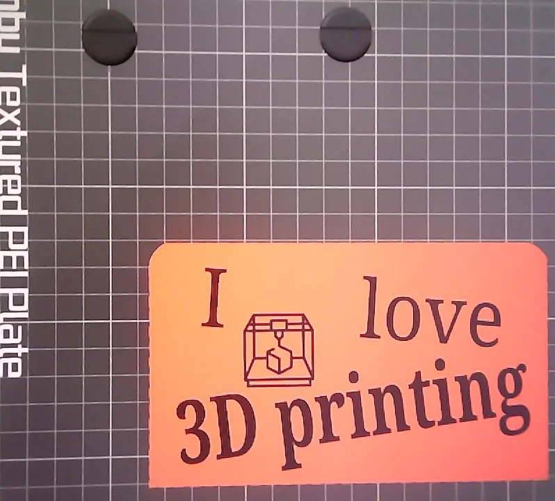 " I love 3d printing"