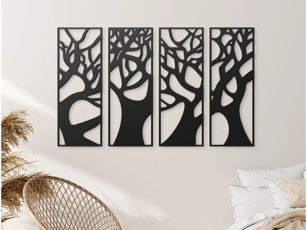 Silent Trees Multi Panel 3D Wall Art