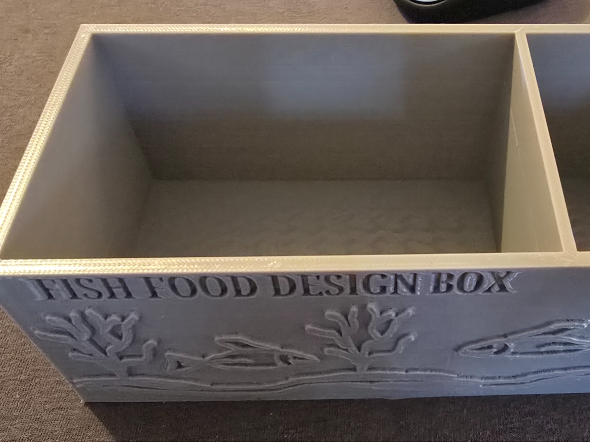 Multi-Compartment Aquarium Fish Food Organizer Box