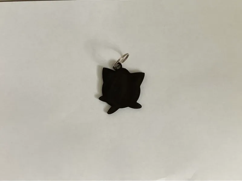 Jigglypuff Silhouette Keychain #0039