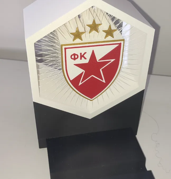 Crvena Zvezda SUSPENDED STRING ART+PHONE HOLDER