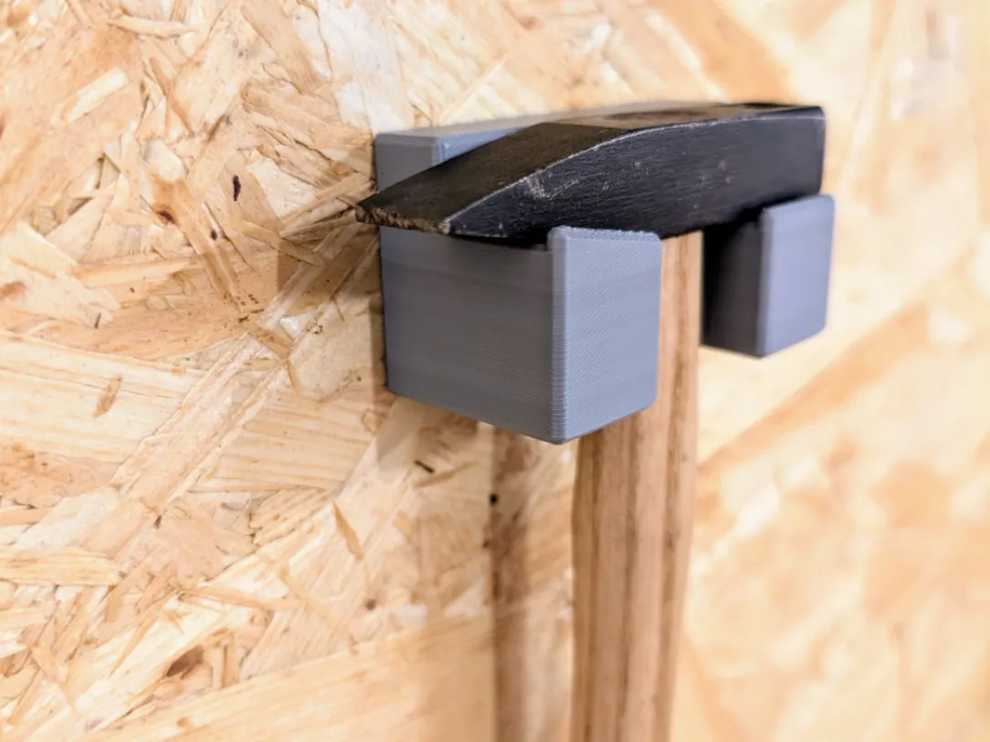 Wall Mount for 100g Hammer | Strong & Easy - Free 3D Print Model ...