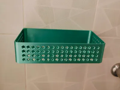 Modular Bathroom Shelf  Wall Mount Storage Basket