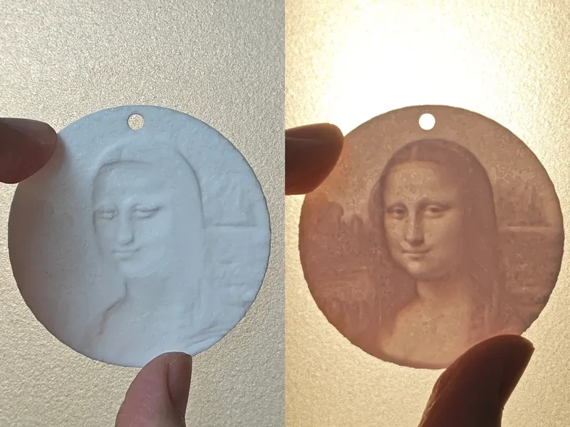 蒙娜丽莎透光浮雕吧唧，钥匙装饰品