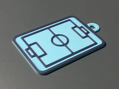 Water polo field keychain