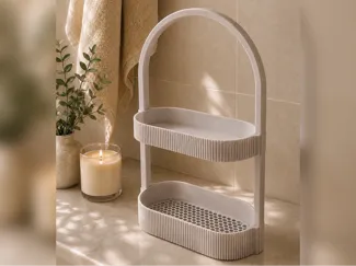 Bathroom Organizer Shelf – 2 Tier Storage