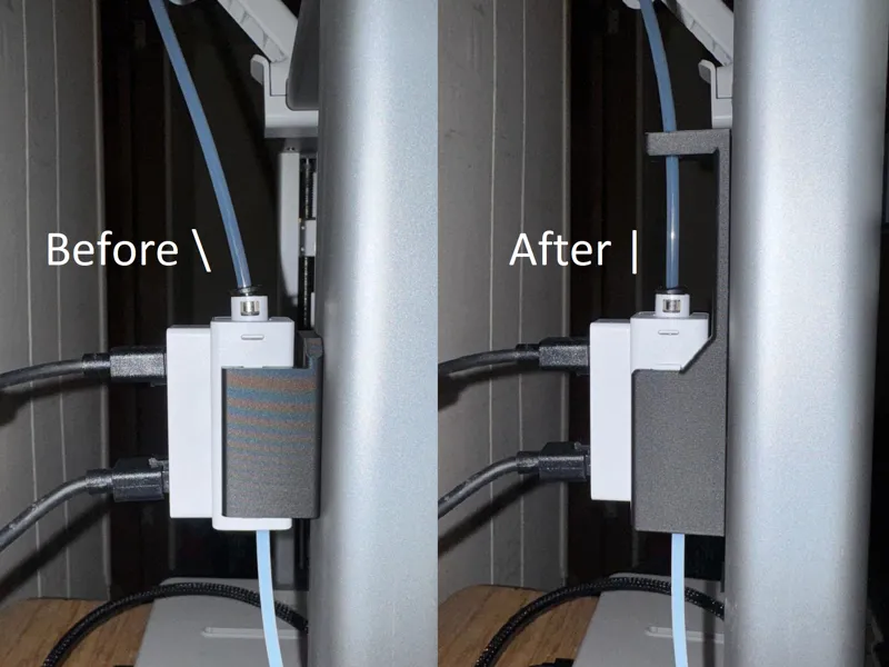 A1 AMS Hub Left Upper Bracket with PTFE Guide