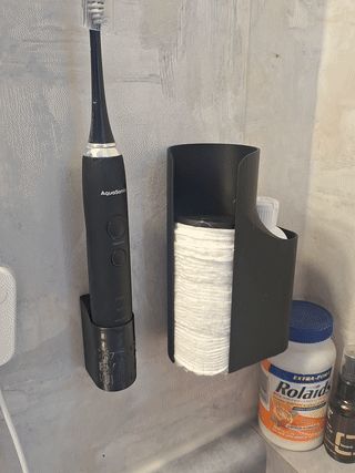 Round Cotton Pad Dispenser w/ Botton Holder
