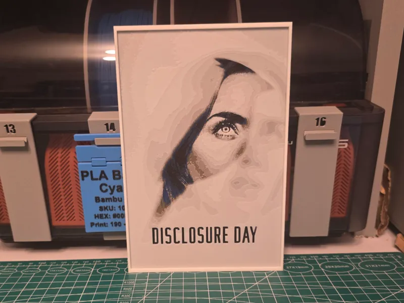 Disclosure Day Movie Poster - Hueforge Art