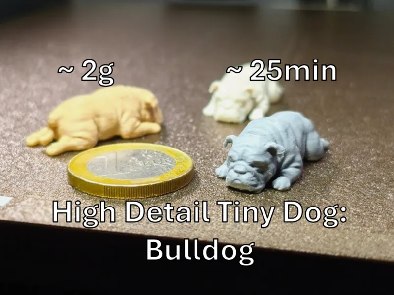 High Detail Ultra-Tiny Sleeping Bulldog