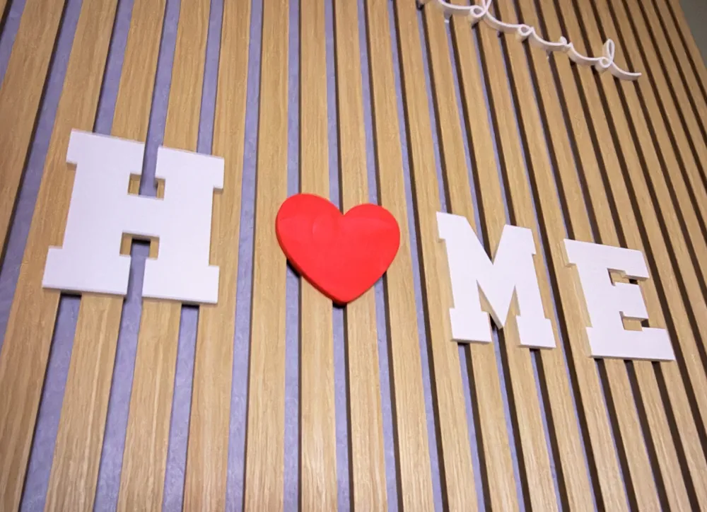 HOME Sign for Acoustic Panel - Free 3D Print Model - MakerWorld
