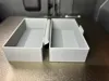 100 mm L x 50 mm w x 50 mm h with wall thickness 1.5mm