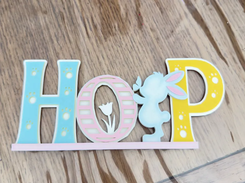 Easter decor, Easter Bunny, HOP