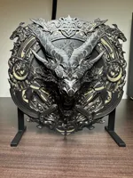 Dragon Wall Art with Desktop Stand (needs support interface)