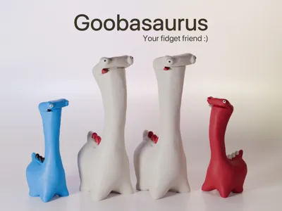 Goobasaurus: Dinosaur Figurine and Fidget Desk Toy