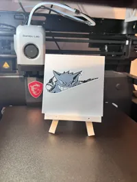 Tableau HueForge Gengar et logo Nike — photo 2