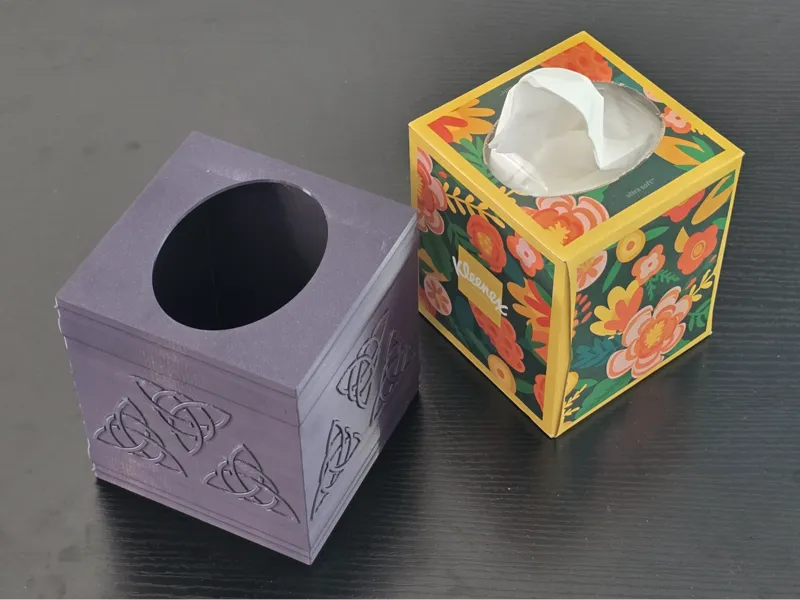 Decorative Tissue Box Cover (Celtic 2)
