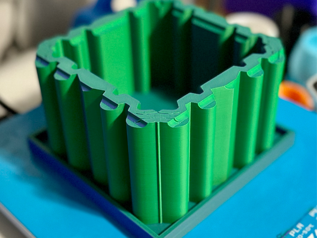 Geometric Planter with Drain Hole & Drip Tray