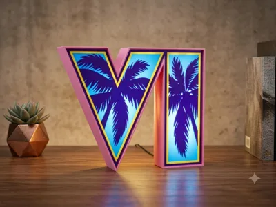GTA6 logo lamp