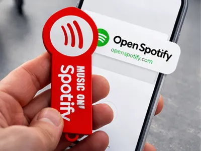 Spotify NFC Tag Keychain 