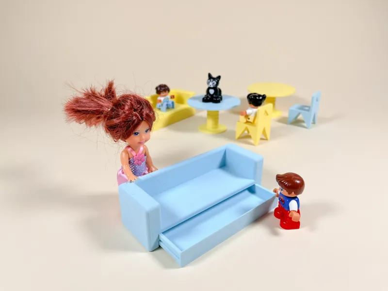A sofa for a dollhouse v.2