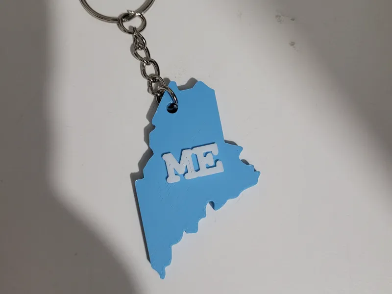 U.S State Maine keychain