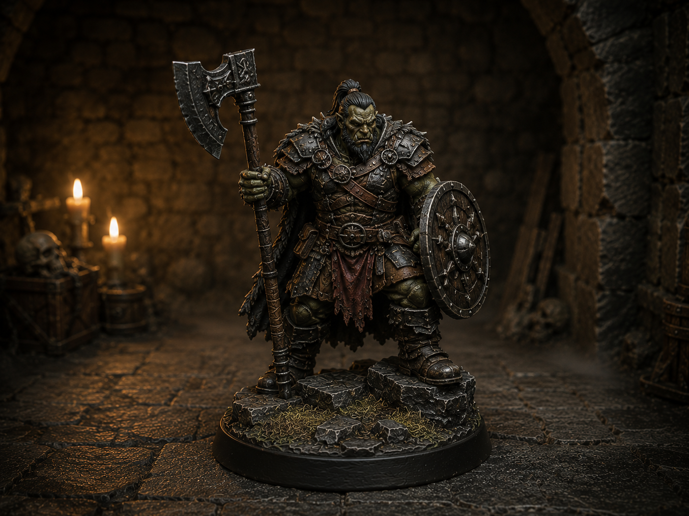Orc Axe man DnD
