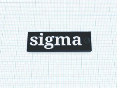 Sigma keychain