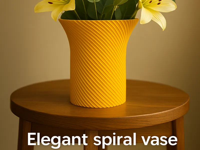 Spiral Flare Vase – Modern Elegance in Motion