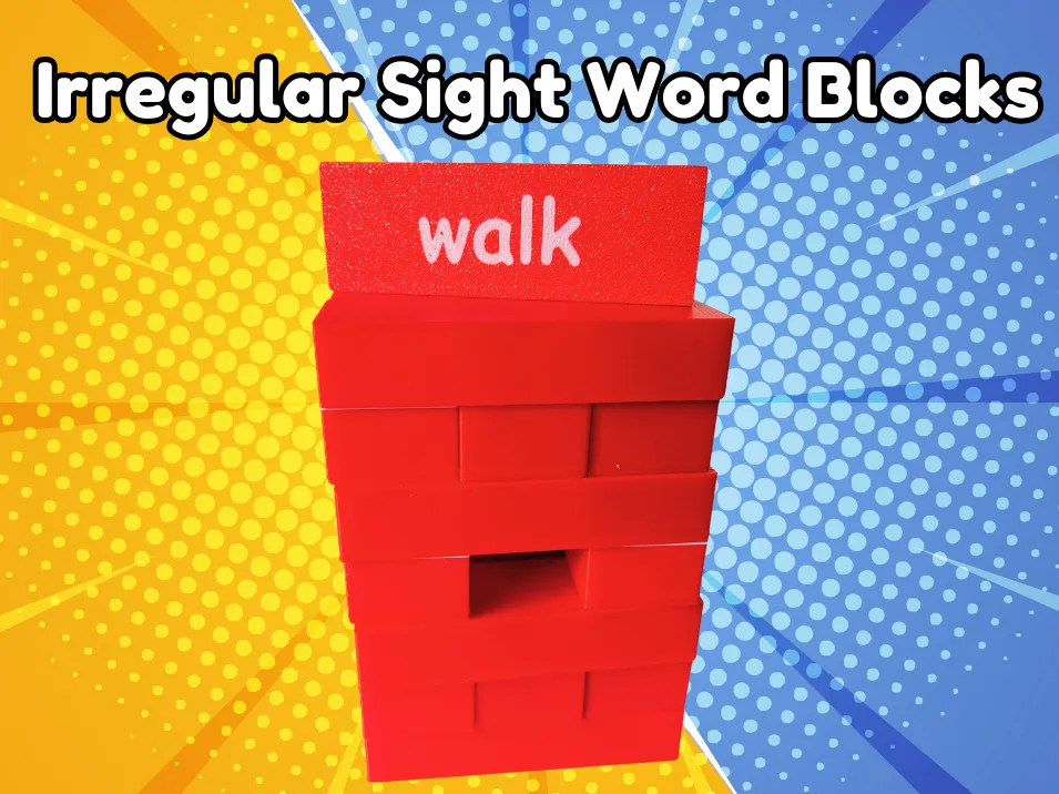 First Grade Irregular Sight Word Blocks by awesomelyawesomethings ...