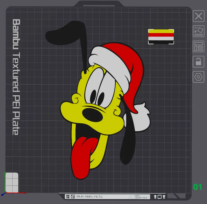 Pluto Christmas Wall Art