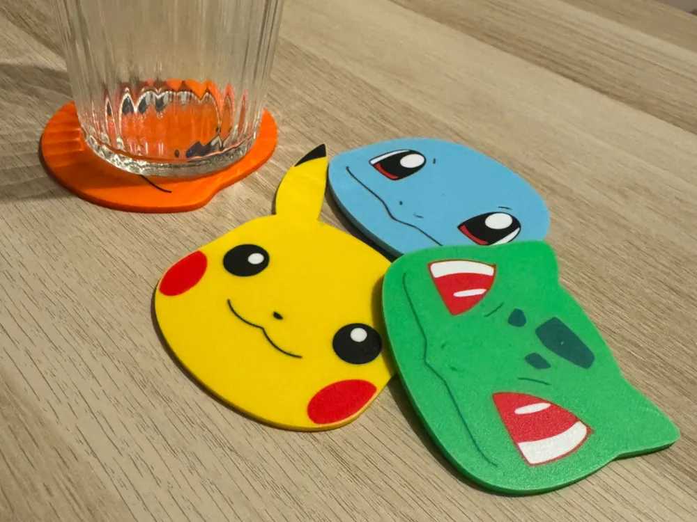 Sous-verres Pokemon 3D - Modèle d'Impression 3D Gratuit - MakerWorld