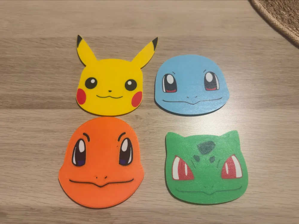 Sous-verres Pokemon 3D - Modèle d'Impression 3D Gratuit - MakerWorld