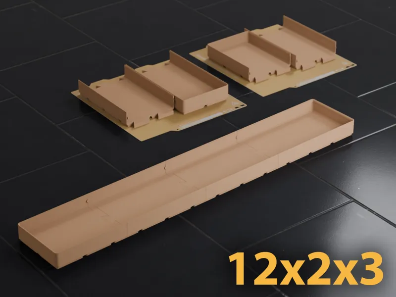 Gridfinity 12x2 Bin 3U A1 Mini Dovetail Split Fit