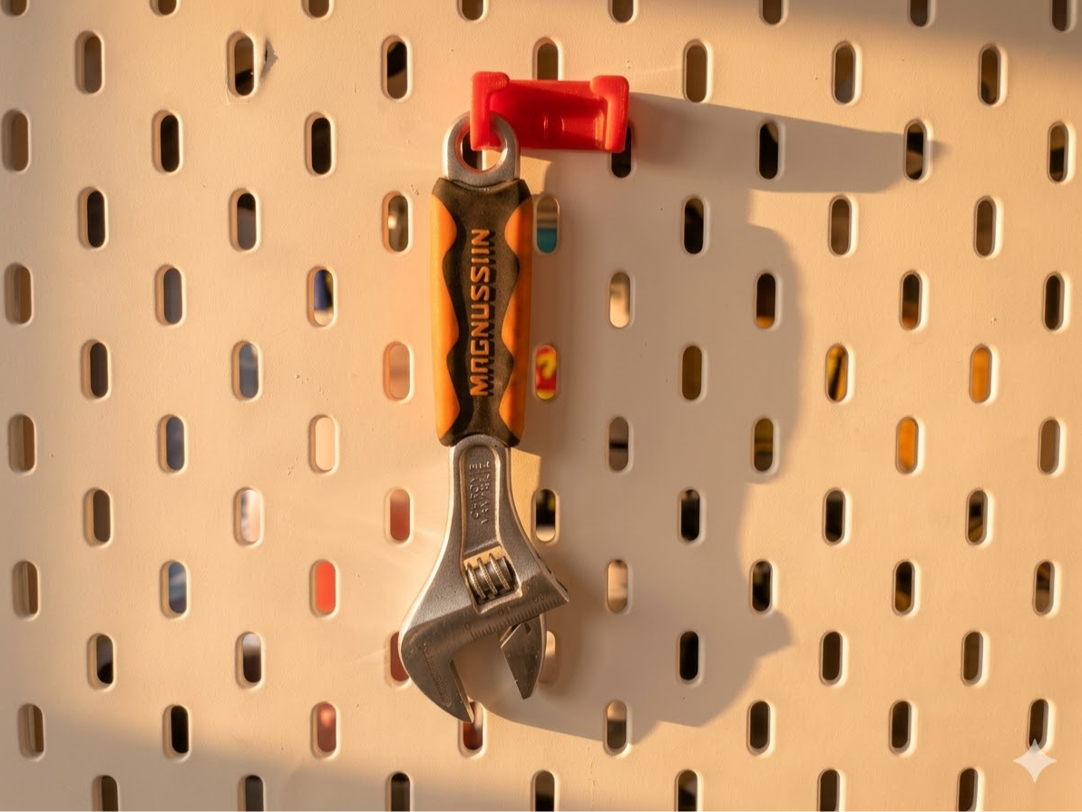 Miniatura 1 do modelo 3D 全能洞洞板挂钩系列：稳固夹持与多功能悬挂 Universal Pegboard Hooks: