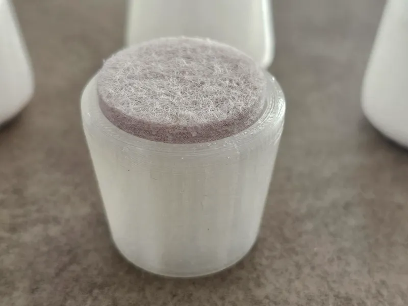 Piedini per sedie con inserto in feltro Ø20 mm TPU