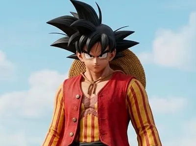 Goku Luffy One Peice dragon Ball
