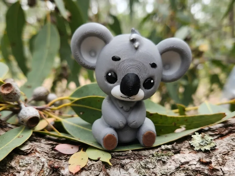 Koala bear mini flexi + fridge magnet and keychain