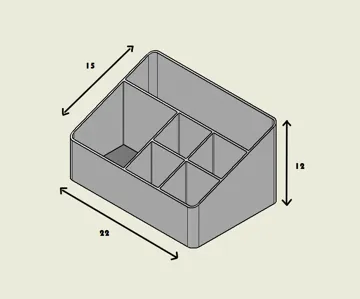 Organizador: Desktop Stationery Organizer — vista de referencia 5