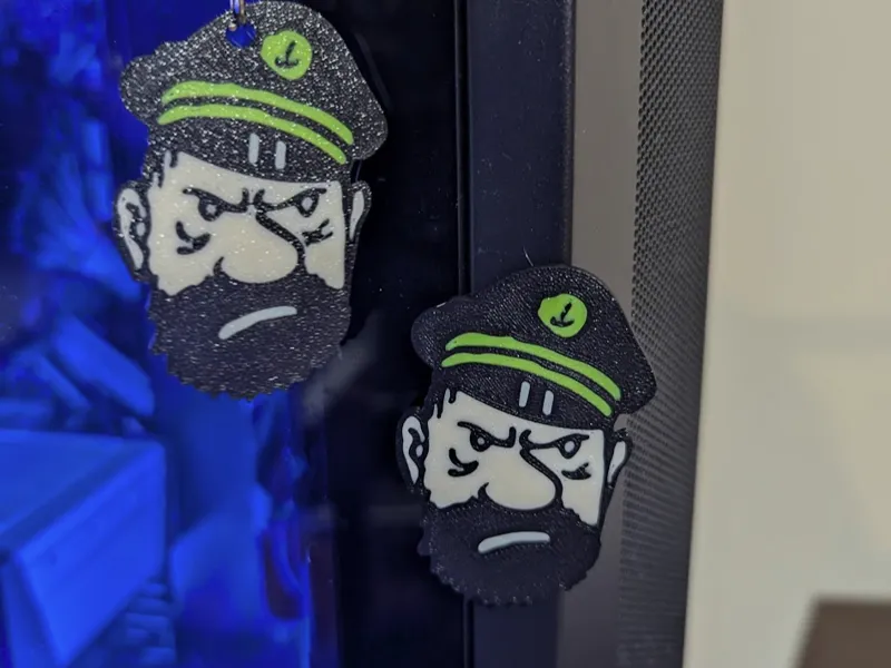 Capitaine Haddock (Tintin)Magnet & Keychain Model